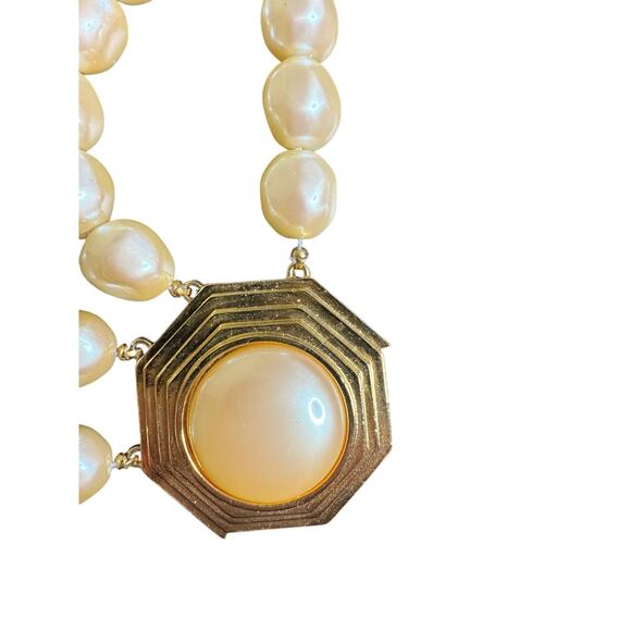 Yves Saint Laurent Vintage Four Strand Baroque Pearl Necklace w/Box & COA - Picture 4 of 16